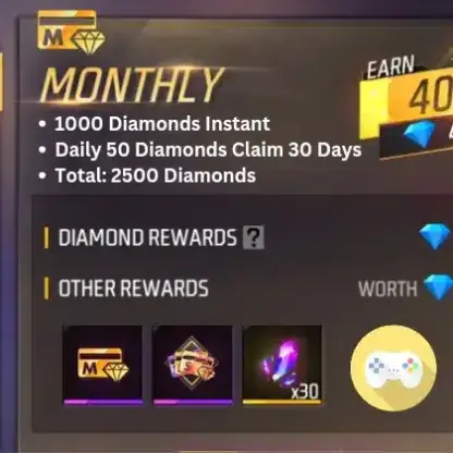 Free Fire Monthly Membership BD