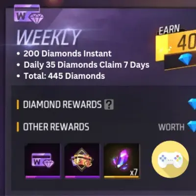 Free Fire Weekly Membership BD
