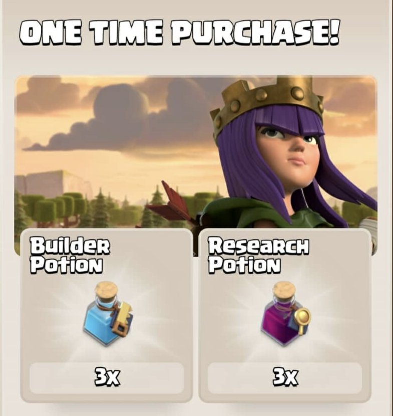 Clash of clans One Time Purchase