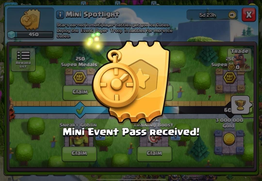 Clash of Clans Mini Event Pass